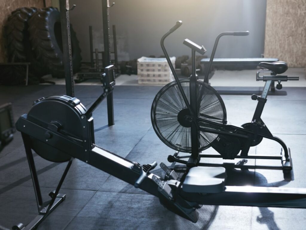 gym equipment in gym